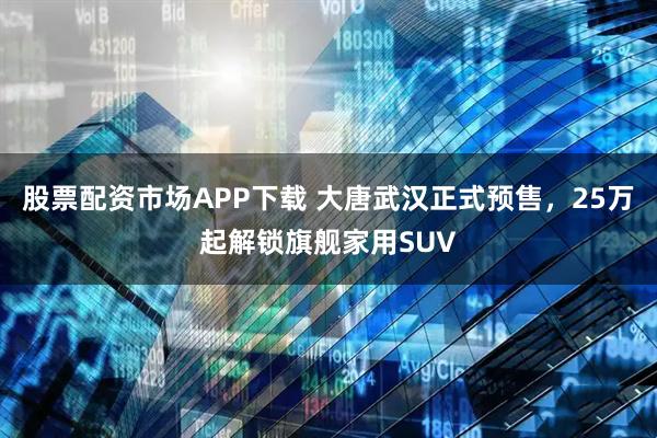 股票配资市场APP下载 大唐武汉正式预售，25万起解锁旗舰家用SUV